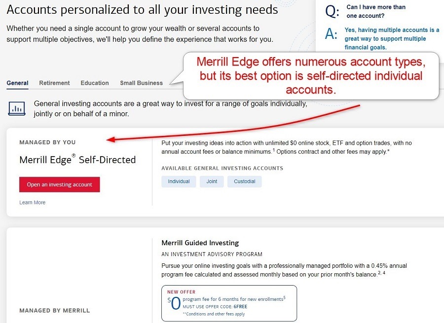 Merrill Edge Account Types Merrill Edge Account Types
